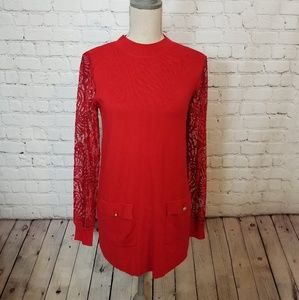 NWT Inc International Concepts Sweater Lace Dress